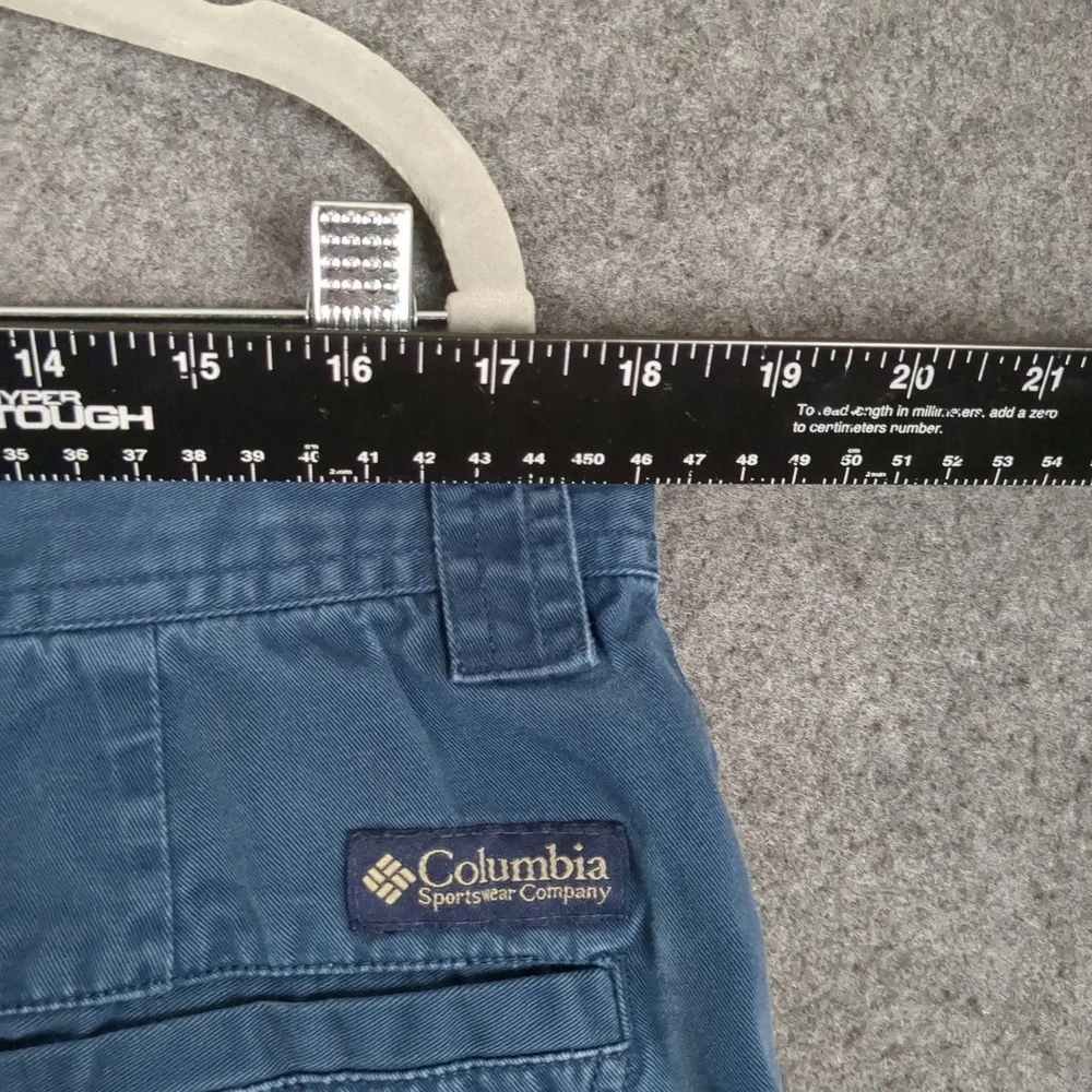 Columbia Mens Blue Cargo Shorts Size 36 Hiking Outdoor‎ Utility 9 Inseam